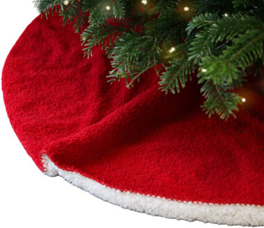 kerstboomrok - rood - D90 cm - polyester