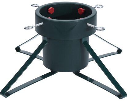 Kerstboomstandaard - groen - 46 x 19 cm - metaal - voor kerstboom tot 200 cm