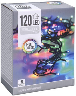 Kerstboomverlichting - gekleurd - 120 LED lampjes - 12 m - Kerstverlichting kerstboom Multikleur