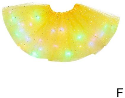 Kerstcadeau Kinderen Lichtgevende Tutu Rok Met Tutu Led Rok Rok Light-Emitting Mesh Buste Licht X7X8 F