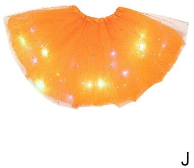 Kerstcadeau Kinderen Lichtgevende Tutu Rok Met Tutu Led Rok Rok Light-Emitting Mesh Buste Licht X7X8 J