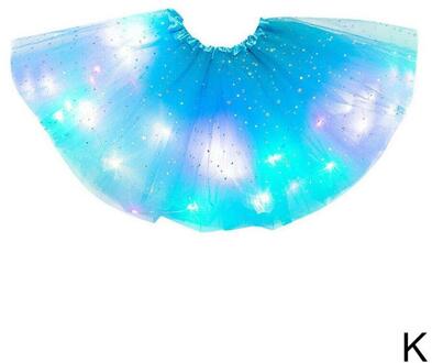 Kerstcadeau Kinderen Lichtgevende Tutu Rok Met Tutu Led Rok Rok Light-Emitting Mesh Buste Licht X7X8