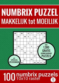 Kerstcadeau: Puzzelboek Met 100 Numbrix Puzzels - Makkelijk Tot Moeilijk - Nr.14 - Puzzelboeken & Meer