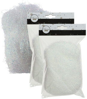 Kerstdecoratie engelenhaar wit 40 gram - Engelenhaar