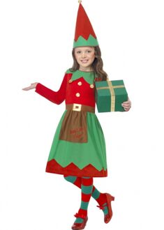 Kerstelf Kostuum Voor Meiden - Carnavalsjurken Multikleur