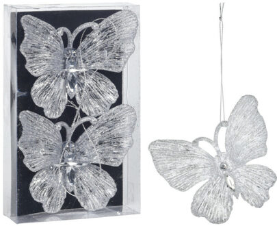 kersthangers vlinders - 2x - 15 cm