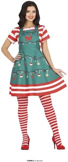 Kerstjurk Schort Groen Multikleur - Print