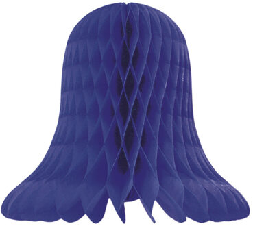 Kerstklokken lampionnen - donkerblauw - 30 x 30 cm - Kerstversiering - Papier