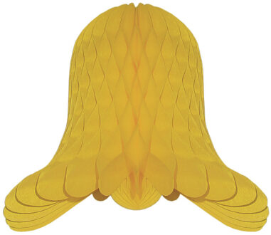 Kerstklokken lampionnen - goudgeel - 20 x 20 cm - Kerstversiering - Papier