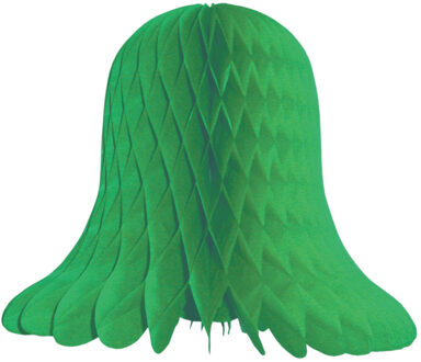Kerstklokken lampionnen - groen - 20 x 20 cm - Kerstversiering - Papier