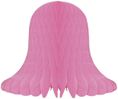 Kerstklokken lampionnen - lichtroze - 30 x 30 cm - Kerstversiering - Papier