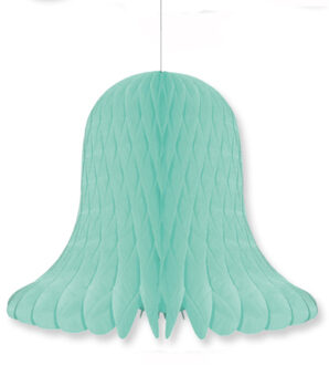 Kerstklokken lampionnen - mintgroen - 20 x 20 cm - Kerstversiering - Papier