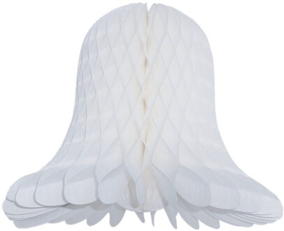 Kerstklokken lampionnen - wit - 30 x 30 cm - Kerstversiering - Papier