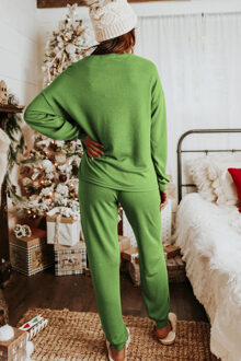 Kerstkous Loungewear Set Groen