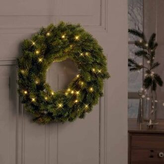Kerstkrans met ledverlichting