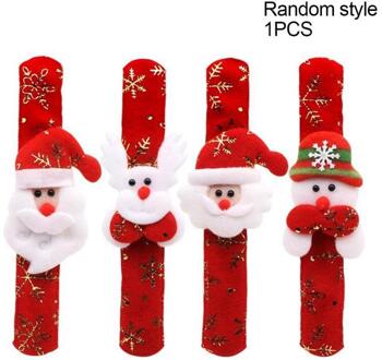 Kerstman Aaien De Cirkel Armband Kerstman Sneeuwpop Decoratie Herten Jaar Speelgoed Party Polsband Snap V4K5
