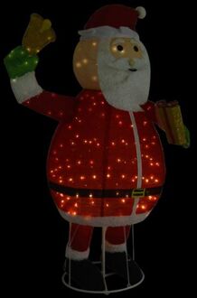 Kerstman decoratief LED 180 cm luxe stof Multikleur