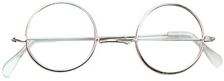 Kerstman feest bril voor volwassenen - Verkleedbrillen Zilverkleurig