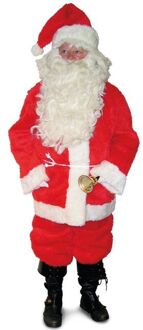 Kerstman kostuum pluche Rood - Zalm
