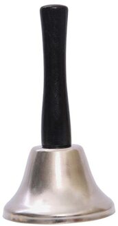 Kerstman Luidklokken Goud Zilver Kleur Bel Voor Kerst Party Play Santas Kerst Decoraties Accessoires 2 Kleuren 12Cm zilver Bell