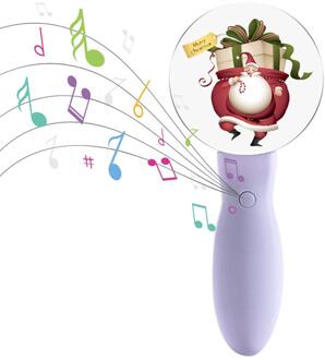 Kerstman Onderwijsleerproces Muziek Machine Kerst Muziek Handheld Glow Stick Kleurrijke Glow Stick Zaklamp Leuke stijl 3