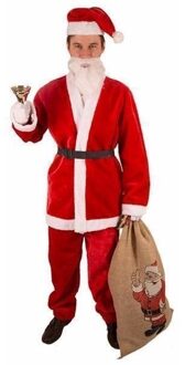 Kerstmannen outfit compleet maat XL - Carnavalskostuums Rood