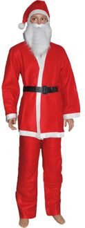 Kerstmannen verkleedkleding pak voor jongens/meisjes/kinderen 10-13 jaar (140-152 cm)