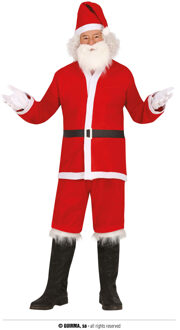 Kerstmanpak Claus Met Baard Rood - Zalm