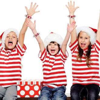 Kerstmis Band Pols Bells Armbanden Jingle Muzikale Klokken Percussie Instrument Party Voor Kerst Kinderen Rood