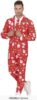 Kerstmis Kostuum Fun Heren Rood 3-delig Rood - Zalm