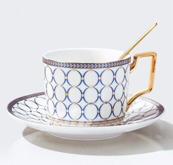 Kerstpakketten Keramische Koffie Mokken Ontbijt Melk Thee Cup Drinkware Met Lade & Lepel Keuken Drinken Gebruiksvoorwerpen Huwelijksgeschenken stijl 3