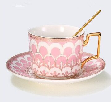 Kerstpakketten Keramische Koffie Mokken Ontbijt Melk Thee Cup Drinkware Met Lade & Lepel Keuken Drinken Gebruiksvoorwerpen Huwelijksgeschenken stijl 5