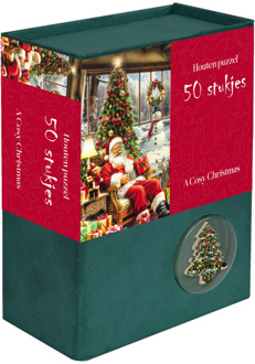 Kerstpuzzel Hout – A Cosy Christmas (50 stukjes)