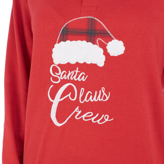 Kerstpyjama lange mouw 42166 Dames Rood