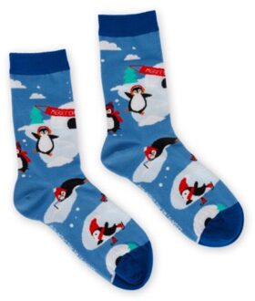 kerstsokken small - pinguin