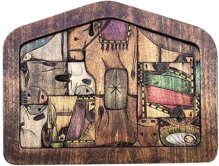 Kerststal Puzzel Met Hout Verbrand Houten Jezus Puzzels Puzzel Spel Voor Volwassenen En Kinderen Woondecoratie