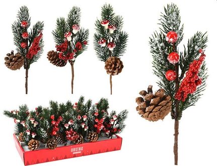 Kersttak Steker Rood 22cm