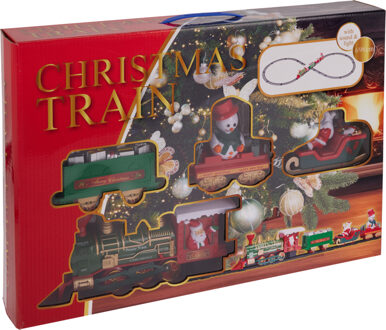 Kersttrein - 39-delig - met muziek en verlichting - 698?cm - kerstboom trein
