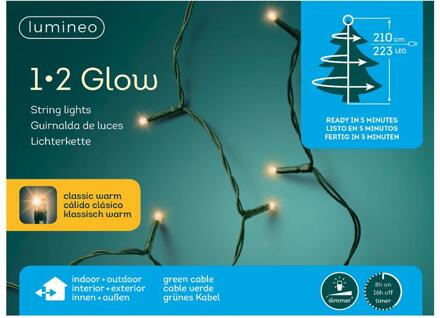 Kerstverlichting 1-2 glow 210cm 223xLED Wit