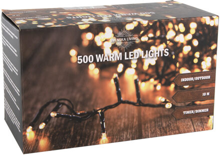 Kerstverlichting - 500 leds - warm wit - 1000 cm - Kerstverlichting kerstboom