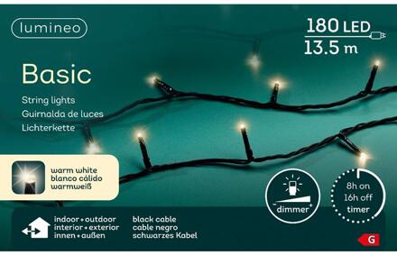 Kerstverlichting Basic warm wit 180LED