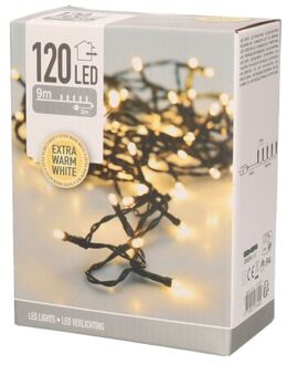 Kerstverlichting extra warm wit buiten 120 lampjes 900 cm - Kerstverlichting kerstboom