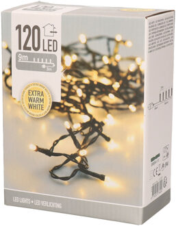 Kerstverlichting - extra warm - wit buiten - 120 lampjes - 900 cm Warm wit