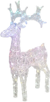 Kerstverlichting figuur - rendier - RGB-kleuren - 45 x 75 cm - 80 leds
