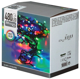 Kerstverlichting?- gekleurd - 480 LEDs - buiten - 36 m - kerstboomverlichting