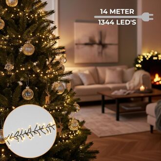 | Kerstverlichting | kerstboomverlichting | 8-Functies | 1344 LED lampjes | 13,3 meter kabel