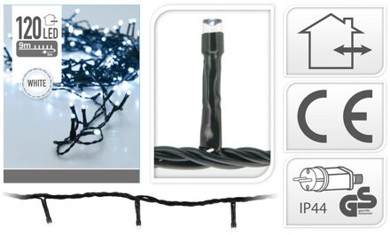 Kerstverlichting - LED - 120 lampjes - helder wit - 11 meter - lichtsnoeren