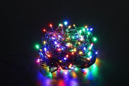 | Kerstverlichting LED lichtsnoer | 20m | 200 Lichtpunten met 8 Lichtstanden | IP44 | Meerkleurig