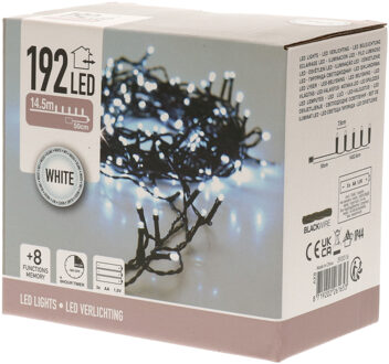 Kerstverlichting / Led-verlichting 15 meter - 192 LED's - Op batterij Wit