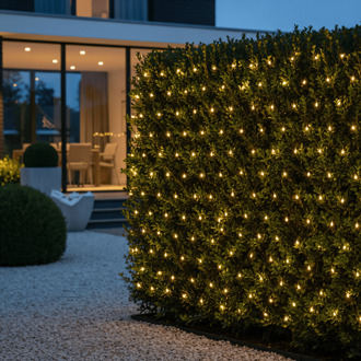 | Kerstverlichting | Lichtnet | IP44 | Geschikt voor binnen & buiten | 8-Functies | 144 LED lampjes | 2x2 meter kabel